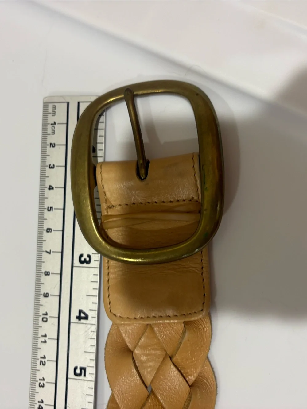 Christian K Leather Braided Belt 🌵Small